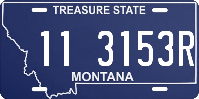 MT license plate 113153R