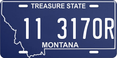 MT license plate 113170R