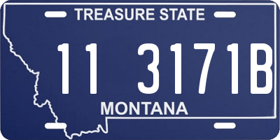MT license plate 113171B