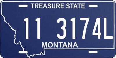 MT license plate 113174L