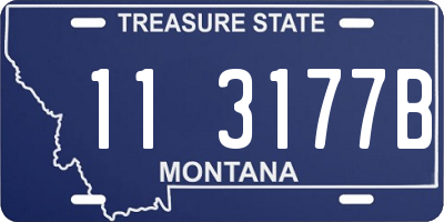 MT license plate 113177B