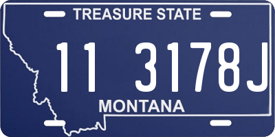 MT license plate 113178J