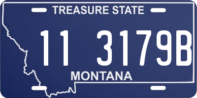 MT license plate 113179B