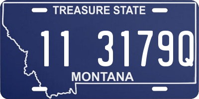 MT license plate 113179Q