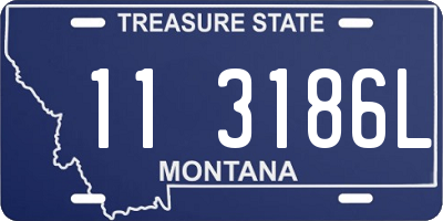 MT license plate 113186L