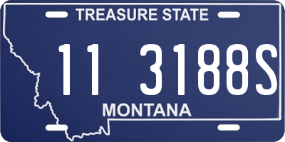 MT license plate 113188S