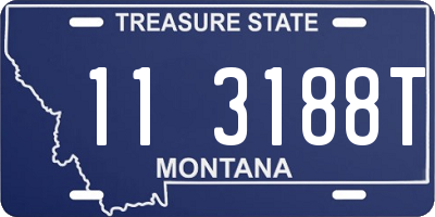 MT license plate 113188T