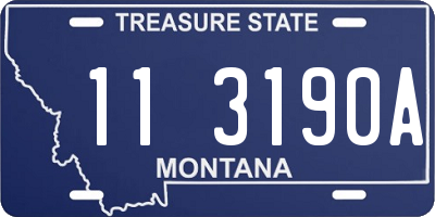 MT license plate 113190A