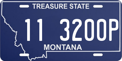 MT license plate 113200P