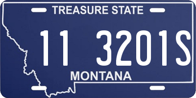 MT license plate 113201S