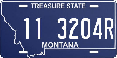 MT license plate 113204R