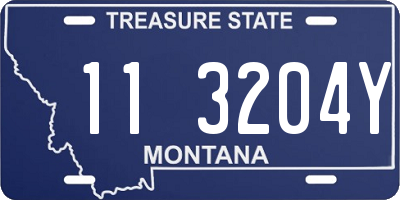 MT license plate 113204Y