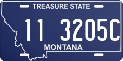 MT license plate 113205C