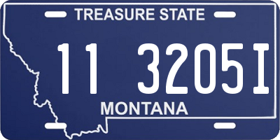 MT license plate 113205I