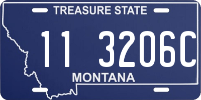 MT license plate 113206C