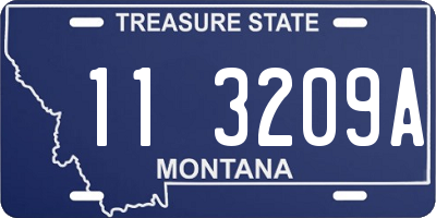 MT license plate 113209A