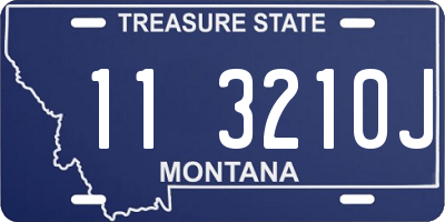 MT license plate 113210J