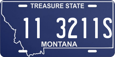 MT license plate 113211S