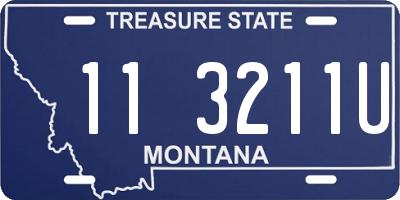 MT license plate 113211U