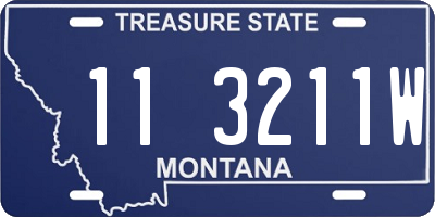 MT license plate 113211W