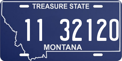 MT license plate 113212O