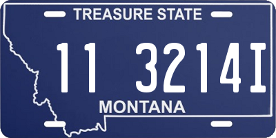 MT license plate 113214I