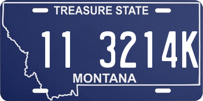 MT license plate 113214K