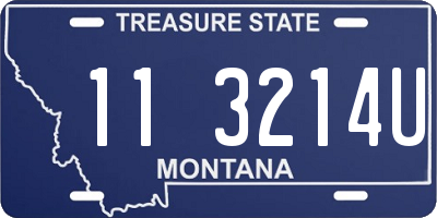 MT license plate 113214U