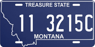 MT license plate 113215C