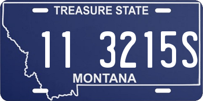 MT license plate 113215S