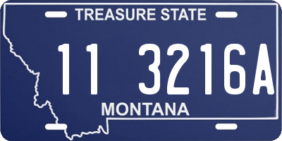 MT license plate 113216A