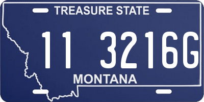 MT license plate 113216G