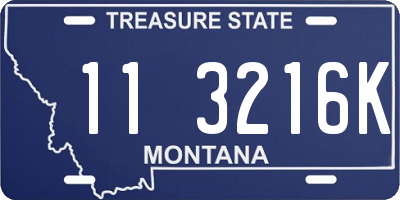 MT license plate 113216K