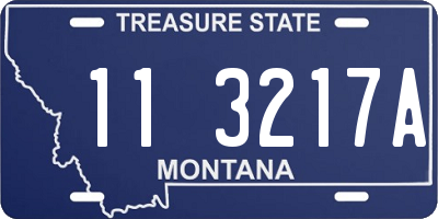 MT license plate 113217A