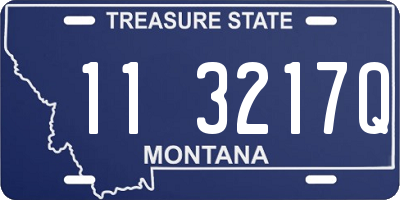 MT license plate 113217Q