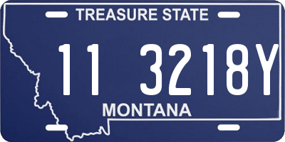 MT license plate 113218Y