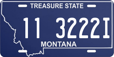 MT license plate 113222I