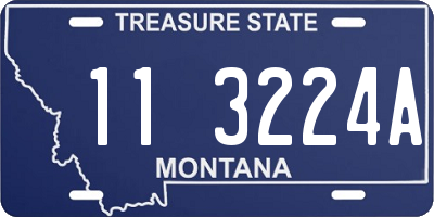 MT license plate 113224A
