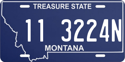 MT license plate 113224N