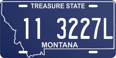 MT license plate 113227L