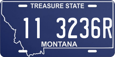 MT license plate 113236R