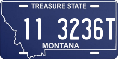 MT license plate 113236T