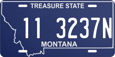 MT license plate 113237N