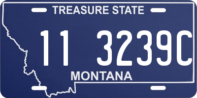 MT license plate 113239C