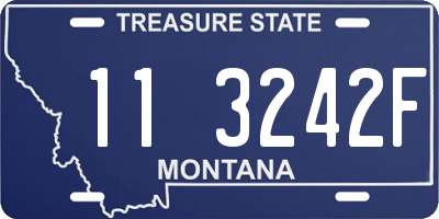 MT license plate 113242F