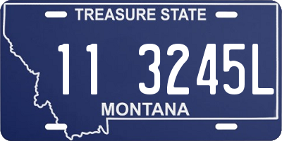 MT license plate 113245L