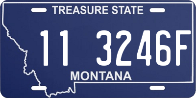 MT license plate 113246F