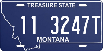 MT license plate 113247T