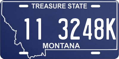 MT license plate 113248K