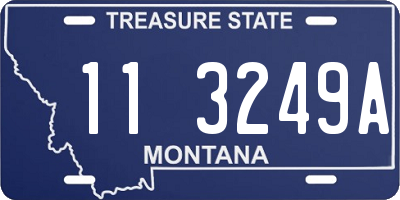 MT license plate 113249A